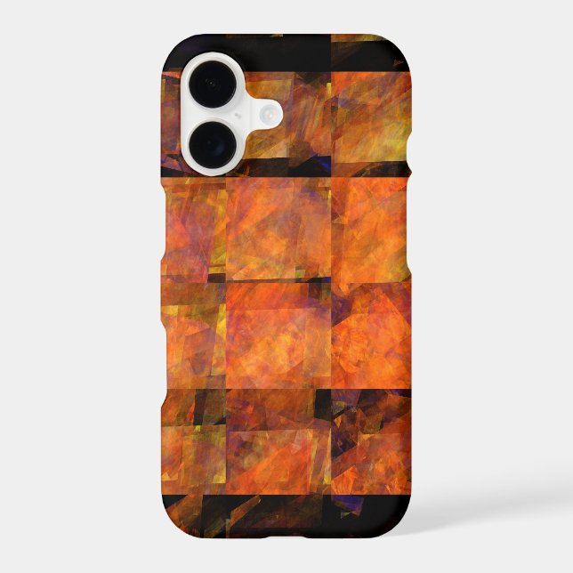 Coque iPhone L'art Abstrait au mur (Verso)