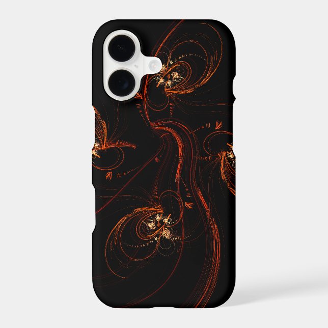 Coque iPhone L'art Abstrait sombre (Verso)