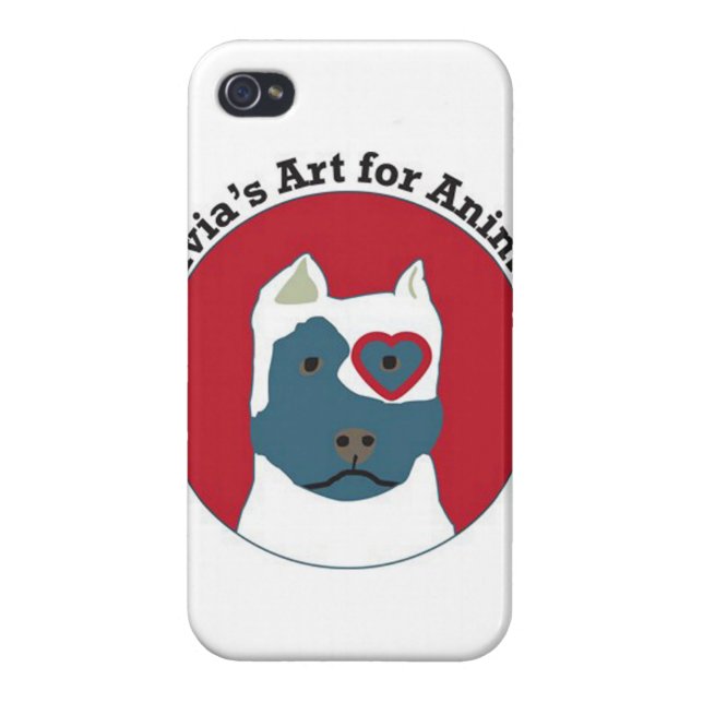 Coque iPhone L'art d'Olivia pour le logo d'animaux (Dos)