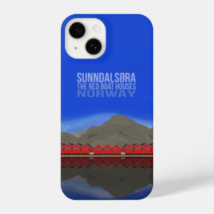 Coque Pour iPhone 14 Le Bateau Rouge Maisons Sunndalsøra Norvège