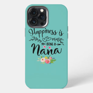 Etui iPhone 13 Pro Max Le Bonheur Est Être Une Nana Avec Le Coeur Floral