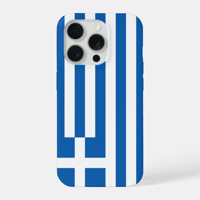 Coque iPhone Le drapeau de la Grèce  (Verso)