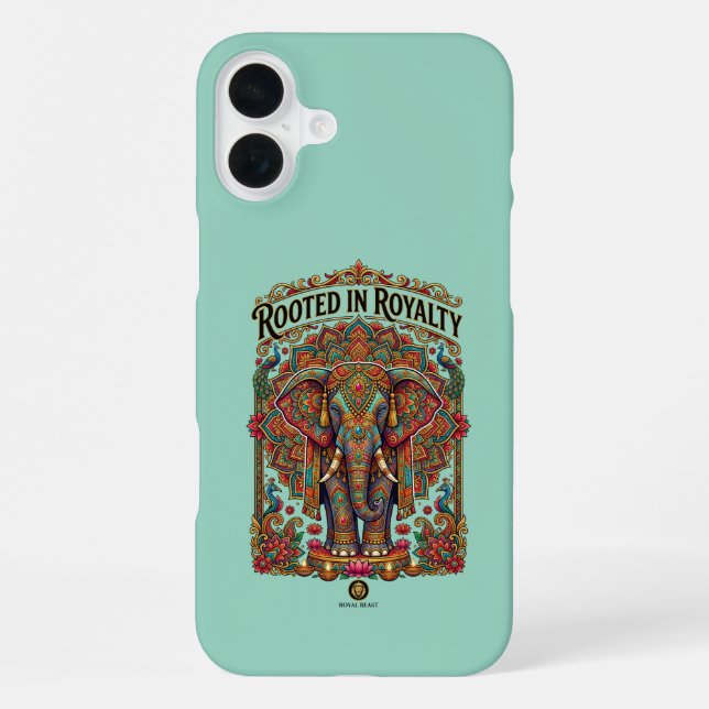 Coque iPhone Le Géant Douce : Conception Artistique de l'Élépha (Verso)