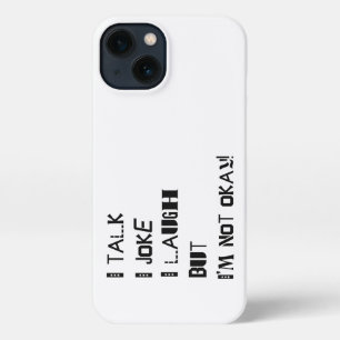 Etui iPhone 13 Le poids du rire - Sensibilisation à la santé ment