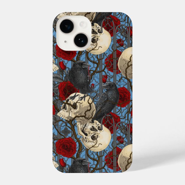 Coque iPhone Le secret de Raven. Illustration gothique sombre e (Verso)