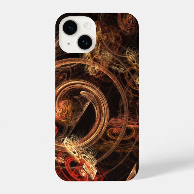 Coque iPhone Le son de la musique Art Abstrait (Verso)