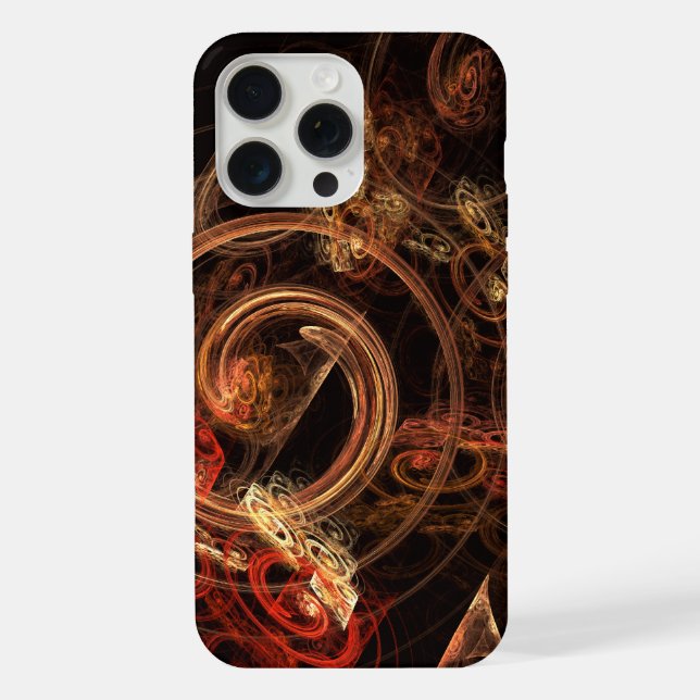 Coque iPhone Le son de la musique Art Abstrait (Verso)