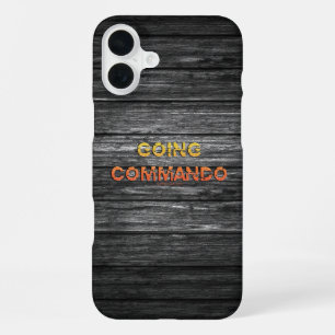 Coque iPhone 16 Plus L'énergie brute de SlipperyJoe's en mode commando