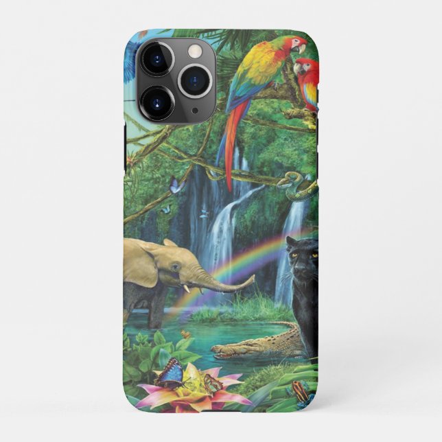 Coque iPhone Les animaux qui vivent ensemble jettent un oreille (Dos)