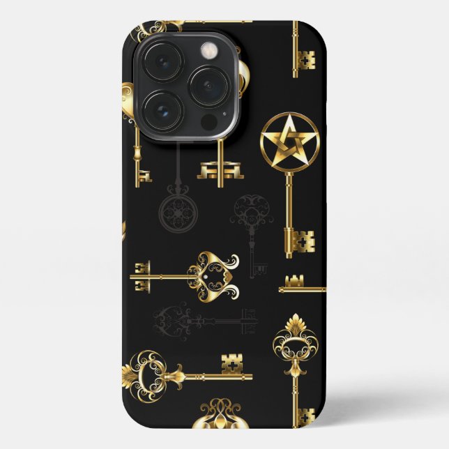 Coque iPhone Les Patters de Seamless avec Golden Keys (Verso)