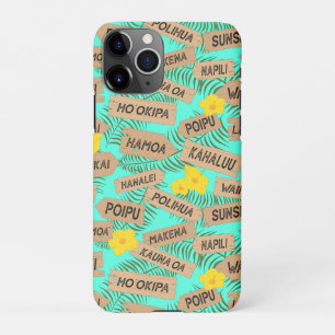 Coque iPhone 11Pro Les plages de l'île d'Hawaii sur Blue