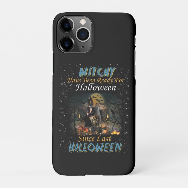 Coque iPhone Les sorciers sont prêts pour Halloween (Dos)