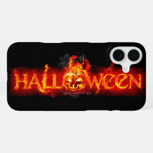 Coque iPhone 16 Plus Les yeux brillants du citrouille Halloween de Slip