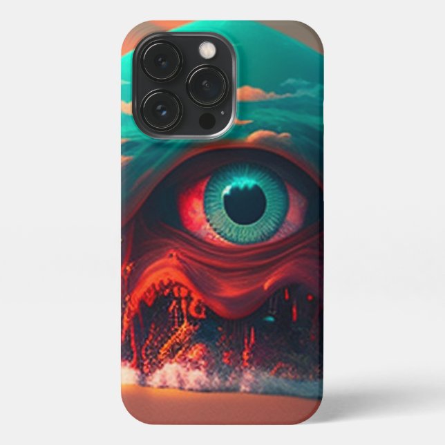 Coque iPhone Les yeux sanglants (Verso)