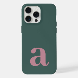 Lettre de monogramme grande Sea Green/Purple Minim