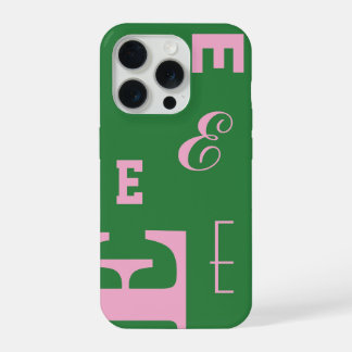 Lettre personnalisée, monogramme Color Pop, vert e
