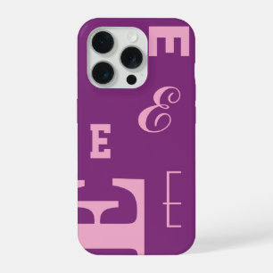 Lettre personnalisée, monogramme Color Pop, violet