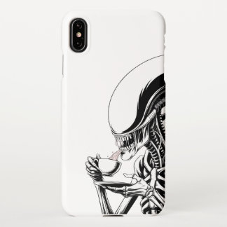 Coque iPhone XS Max L'heure du thé extraterrestre