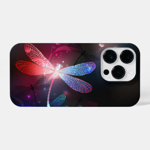 Coque Pour iPhone 14 Plus libellule rouge brillante