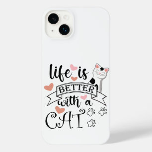 Life is Better With a Cat quote slogan