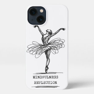 Etui iPhone 13 Ligne minimaliste Art Ballerina Dance Design