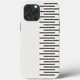 Etui iPhone 13 Pro Max Lignes tribales africaines modernes