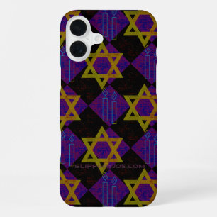 Coque iPhone 16 Plus L'image sur le thème de Hanukkah de SlipperyJoe's