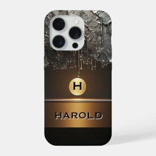 Liquide métallique abstrait qui goutte avec une sp