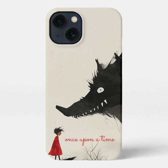 Coque iPhone Little Red Riding Hoos & Evil Wolf (Verso)