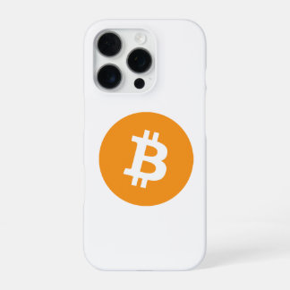 Coque iPhone 16 Pro Logo Bitcoin Cryptomonnaie