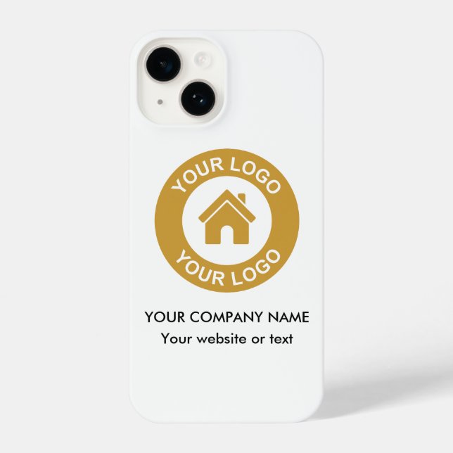 Coque iPhone Logo Professionnel Personnalisé Nom Et Site De L'E (Verso)