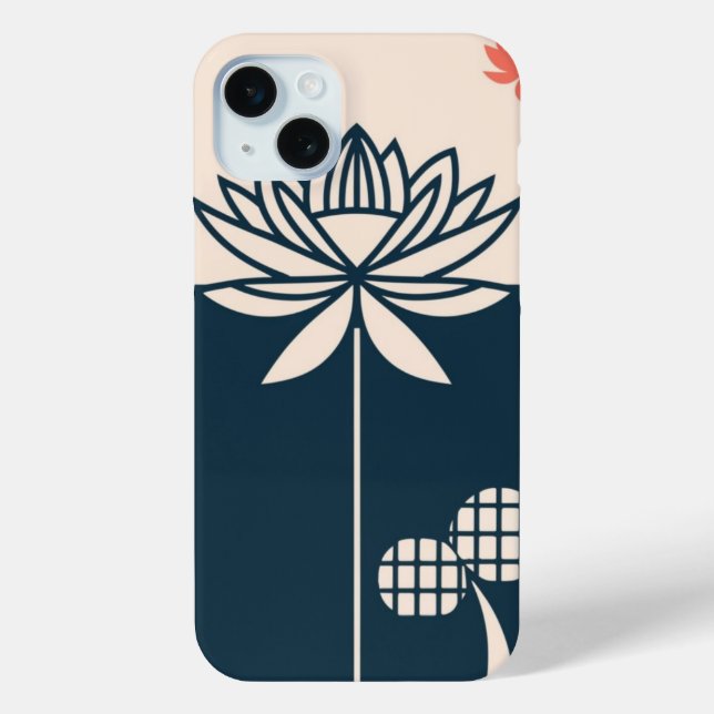 Coque iphone Lotus Design Mindfulness (Verso)