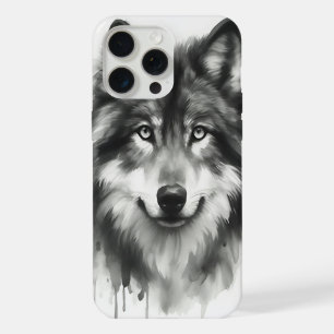 Loup gris majestueux aquarelle époustouflante faun