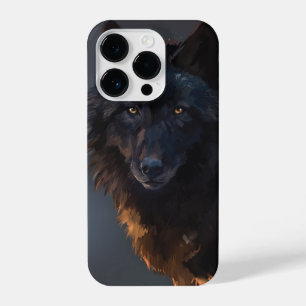 Coque Pour iPhone 14 Plus Loup noir
