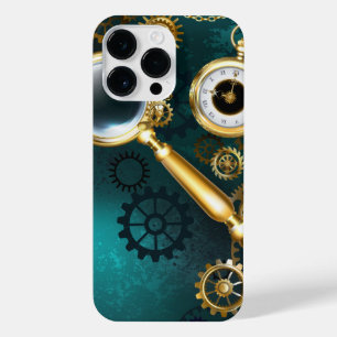 Coque Pour Pour iPhone 14 Pro Max Loupe en style Steampunk