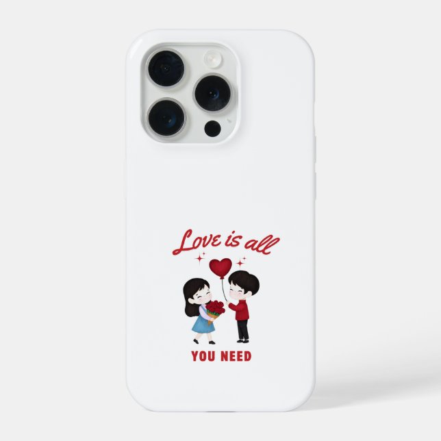 Coque iPhone Love Is All You Need (Verso)
