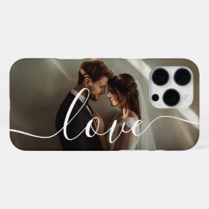 Coque iPhone 16 Pro Max 'Love' Photo couple personnalisée