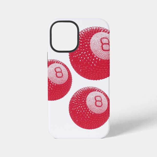 Coque iPhone Lucky Disco 8 Rose, Lucky Disco Ball, Funky Art (Verso)