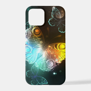 Coque iPhone 12 Pro Luminous Butterfly and Night butterflies