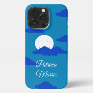 Etui iPhone 13 Pro Lune au début du souk : Bleu