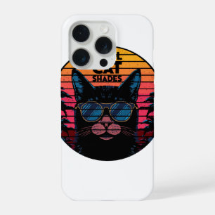 Lunettes de chat cool Art synthwave vintage de cou