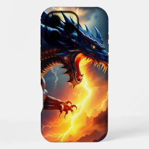 Coque iPhone 16 Pro Max Lutte contre la foudre du dragon