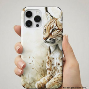 Coque iPhone 16 Pro Max Lynx de la forêt sauvage Nature