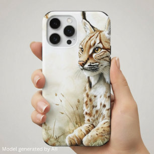 Coque iPhone 16 Pro Max Lynx de la forêt sauvage Nature