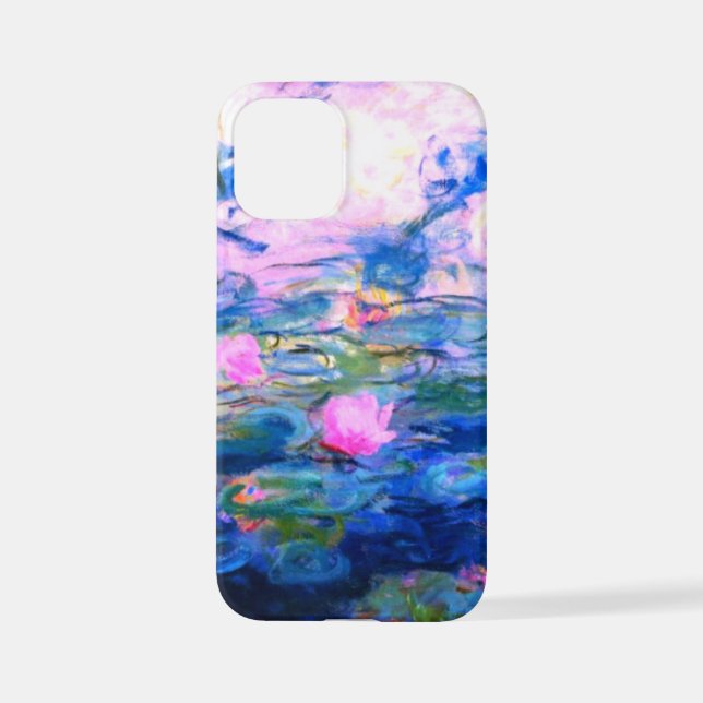 Coque iPhone Lys d'eau rose Monet (Verso)