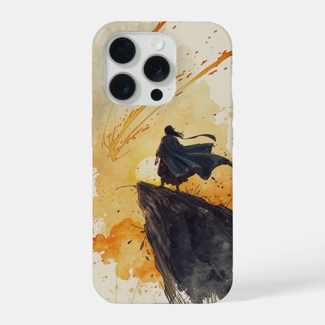 Coque iPhone Madara Uchiha – Cinematic Watercolor (Verso)