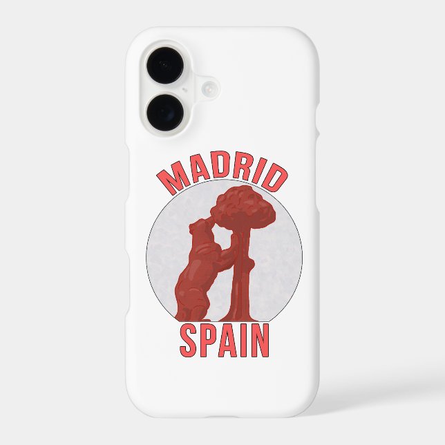 Coque iPhone Madrid Espagne (Verso)