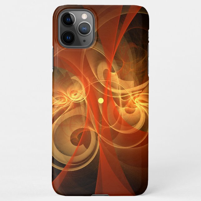 Coque iPhone Magie du matin Art Abstrait brillant (Dos)