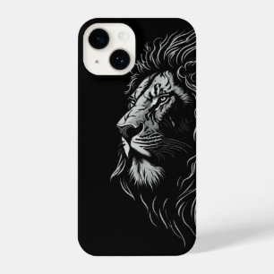 Coque Pour iPhone 14 Majestic Lion's Face iPhone 14 Coque