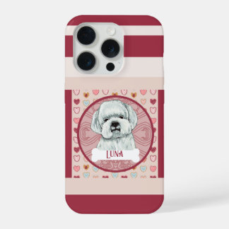 Maltese + name Valentine Heart iPhone 11 Pro Case 